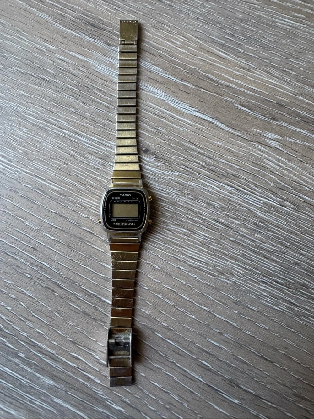 Casio women’s digital gold tone watch